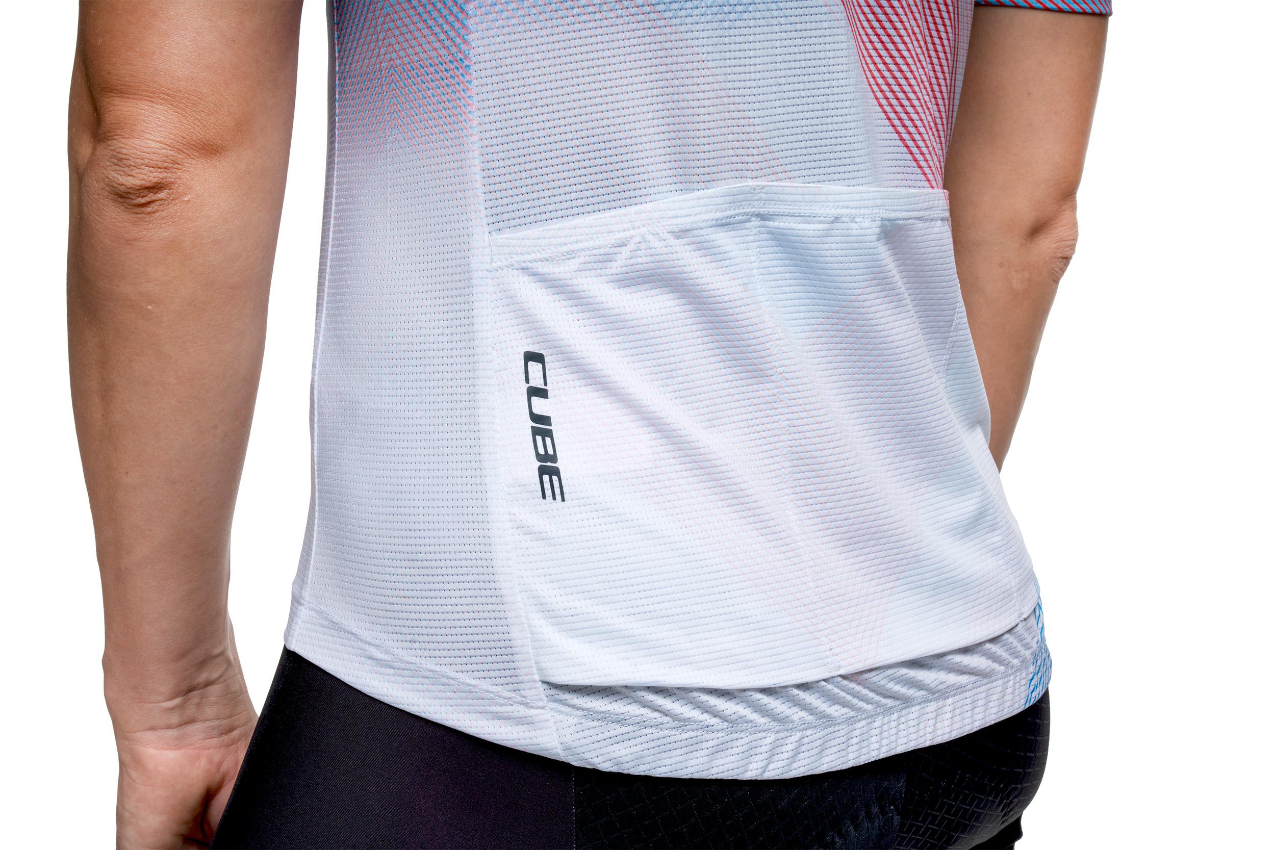 Cube WS Maillot CMPT TEAMLINE manches courtes blanc