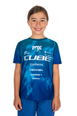 Cube maillot VTT ROOKIE X Actionteam manches courtes blue´n´green