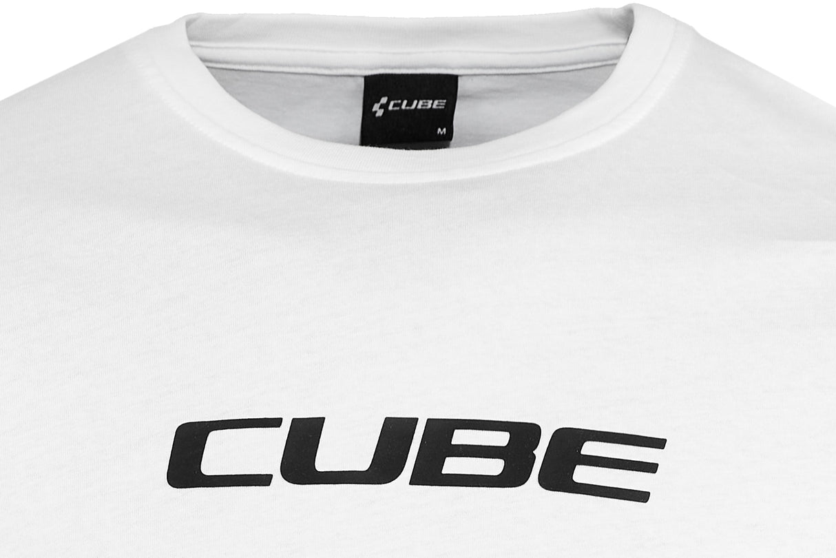 CUBE T-Shirt Bio Classic Logo blanc et noir