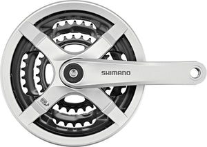 Pédalier Shimano Pour Vélo De Route – Plateaux 48/38/28 – Argenté – État Neuf