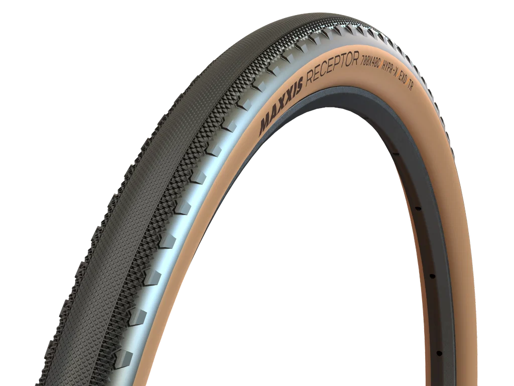 Maxxis Receptor Gen.2 pneu 28" EXO Protection, TR Tubeless Ready, composé HYPR-X tanwall