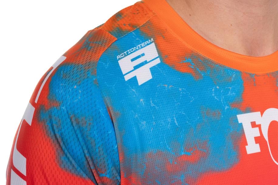 Cube Maillot VTT X Actionteam manches courtes blue´n´green