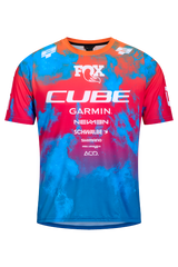 Cube Maillot VTT X Actionteam manches courtes blue´n´green