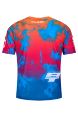 Cube Maillot VTT X Actionteam manches courtes blue´n´green