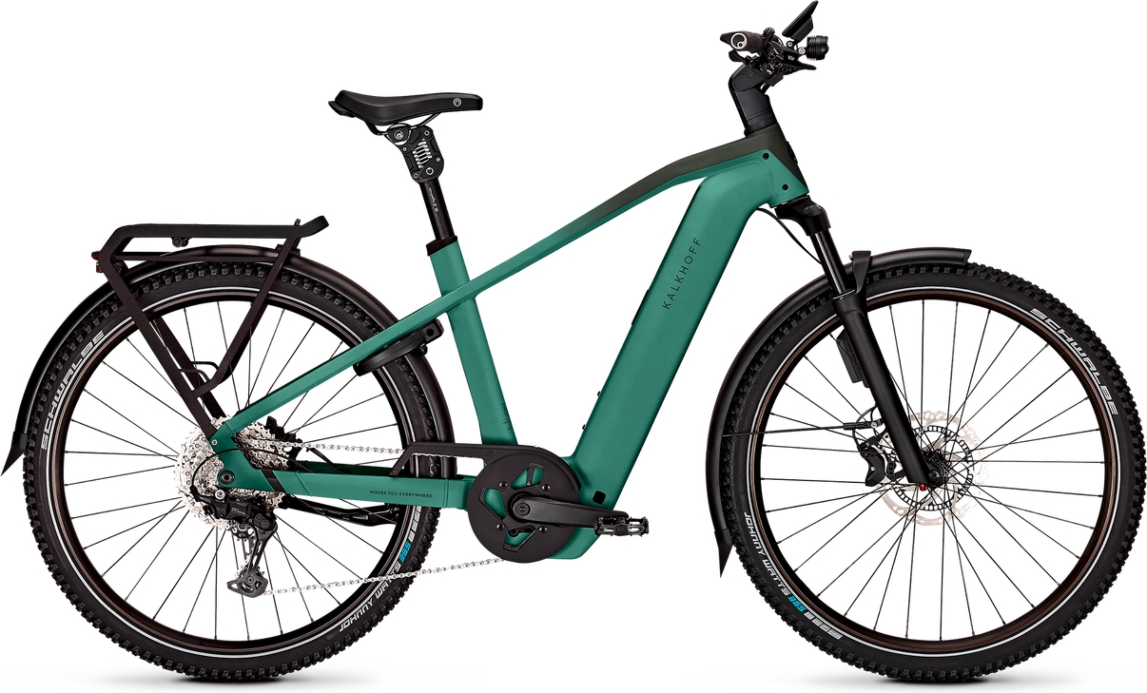 Kalkhoff ENTICE 5+ EXCITE ABS diamant 800 vert minéral / vert chasseur mat