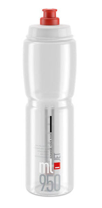 Elite Jet Bouteille d'eau 950ml transparente/logo rouge – aktuelle Variante