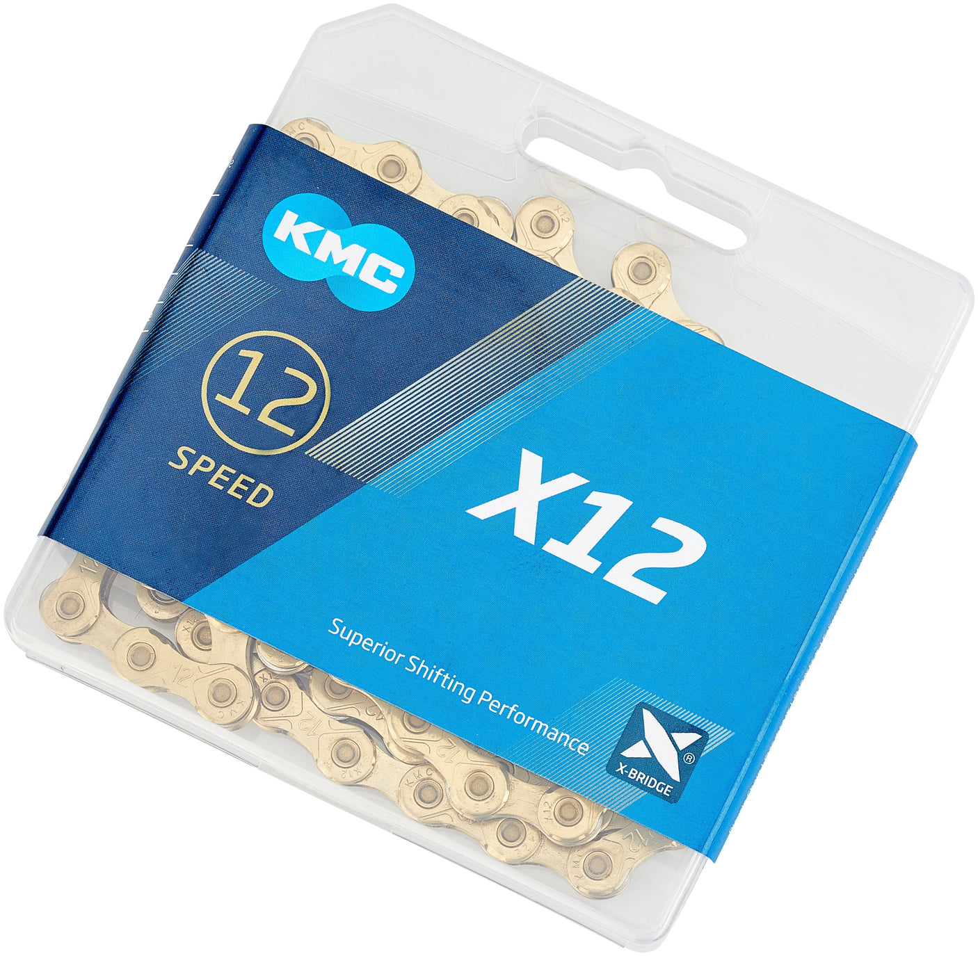Chaîne KMC X12 Ti-N 12 vitesses or