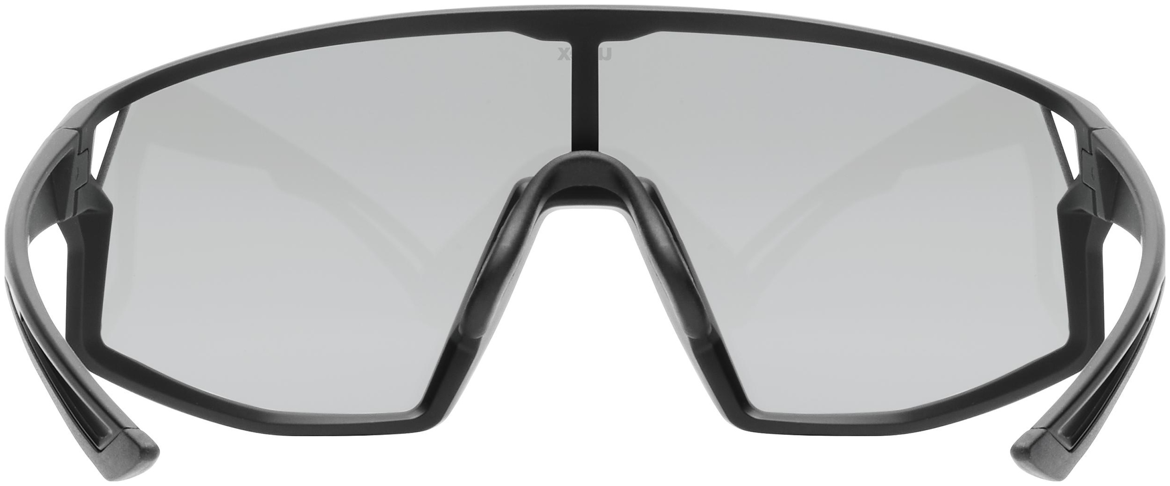 uvex Skyryse lunettes de vélo Noir Mat / Miroir Argent