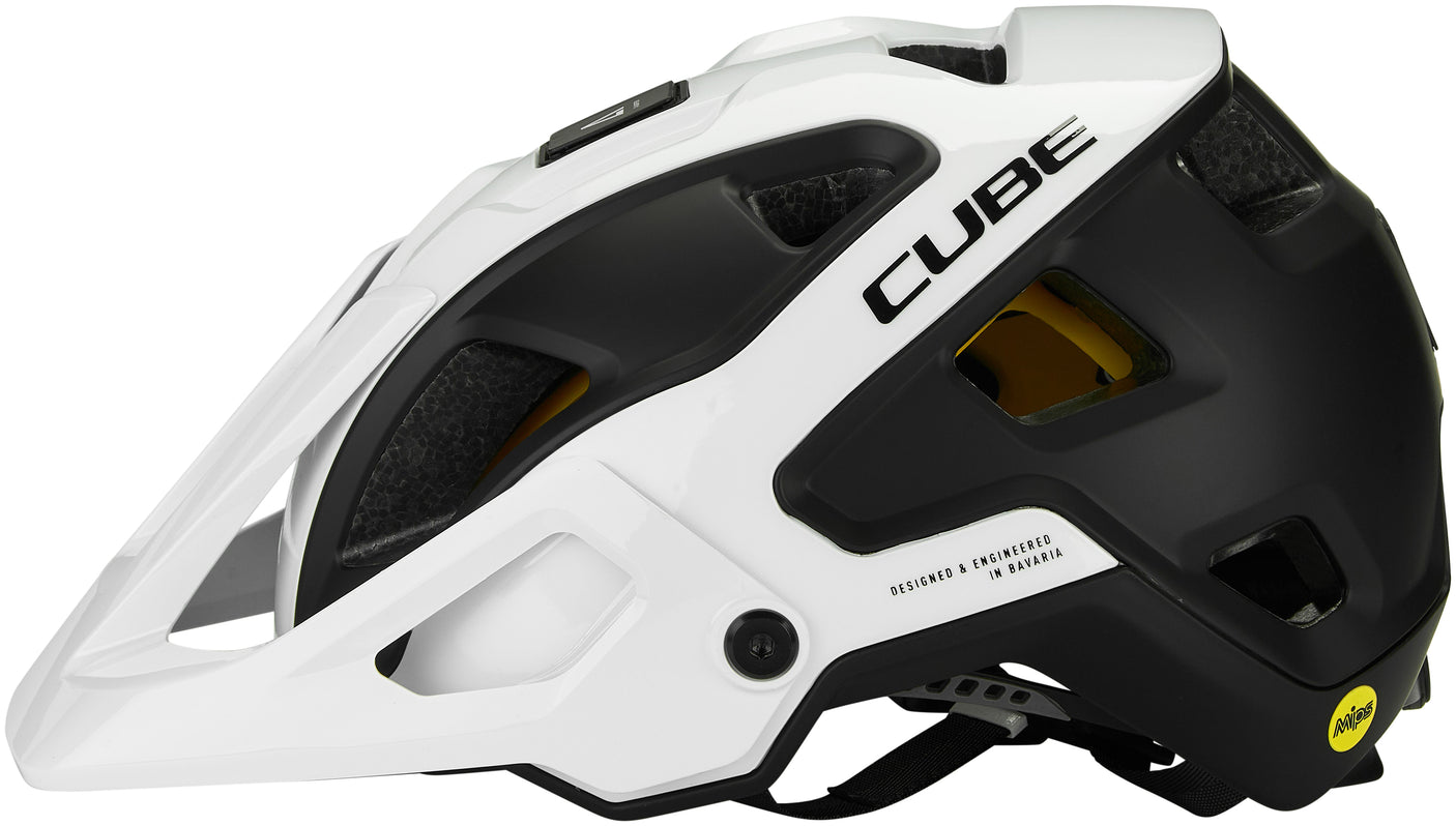 Casque CUBE STROVER blanc et noir