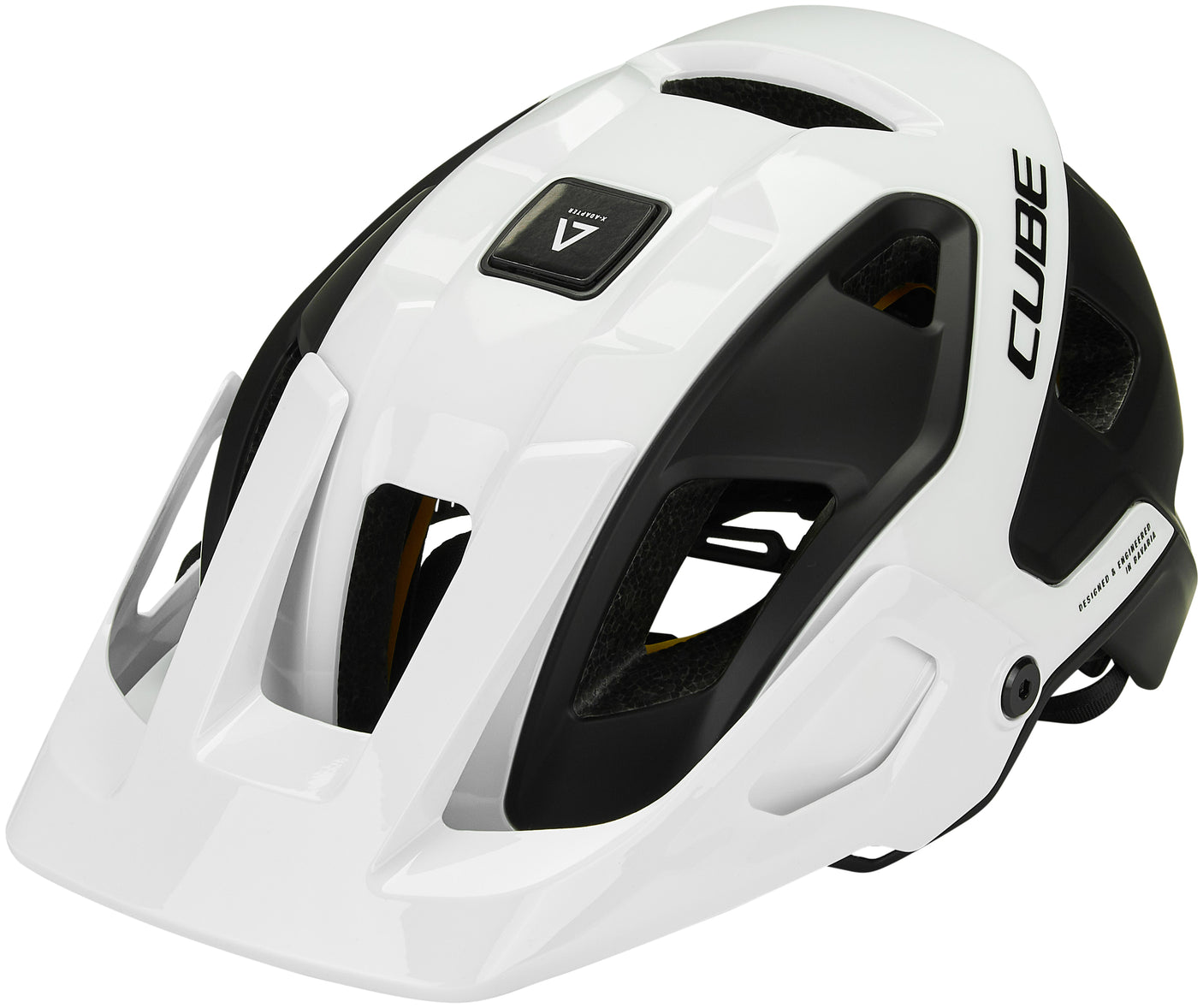 Casque CUBE STROVER blanc et noir