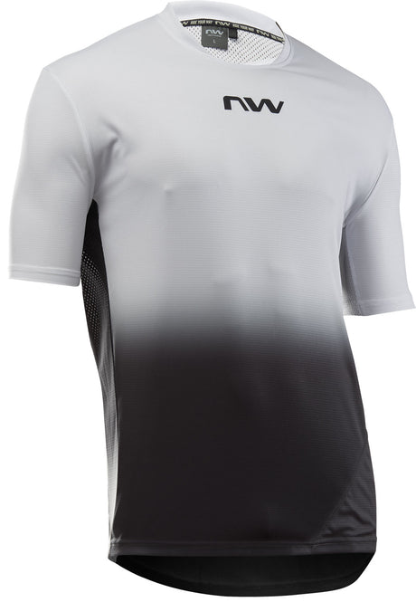 Northwave Edge 2 Maillot Manches Courtes Gris Clair/Noir