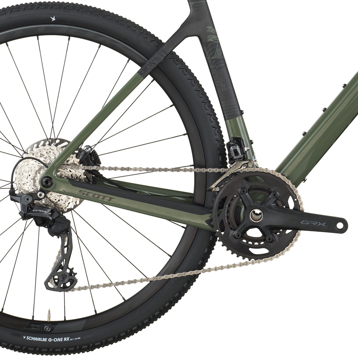 Scott Addict Gravel 40 vert wengé