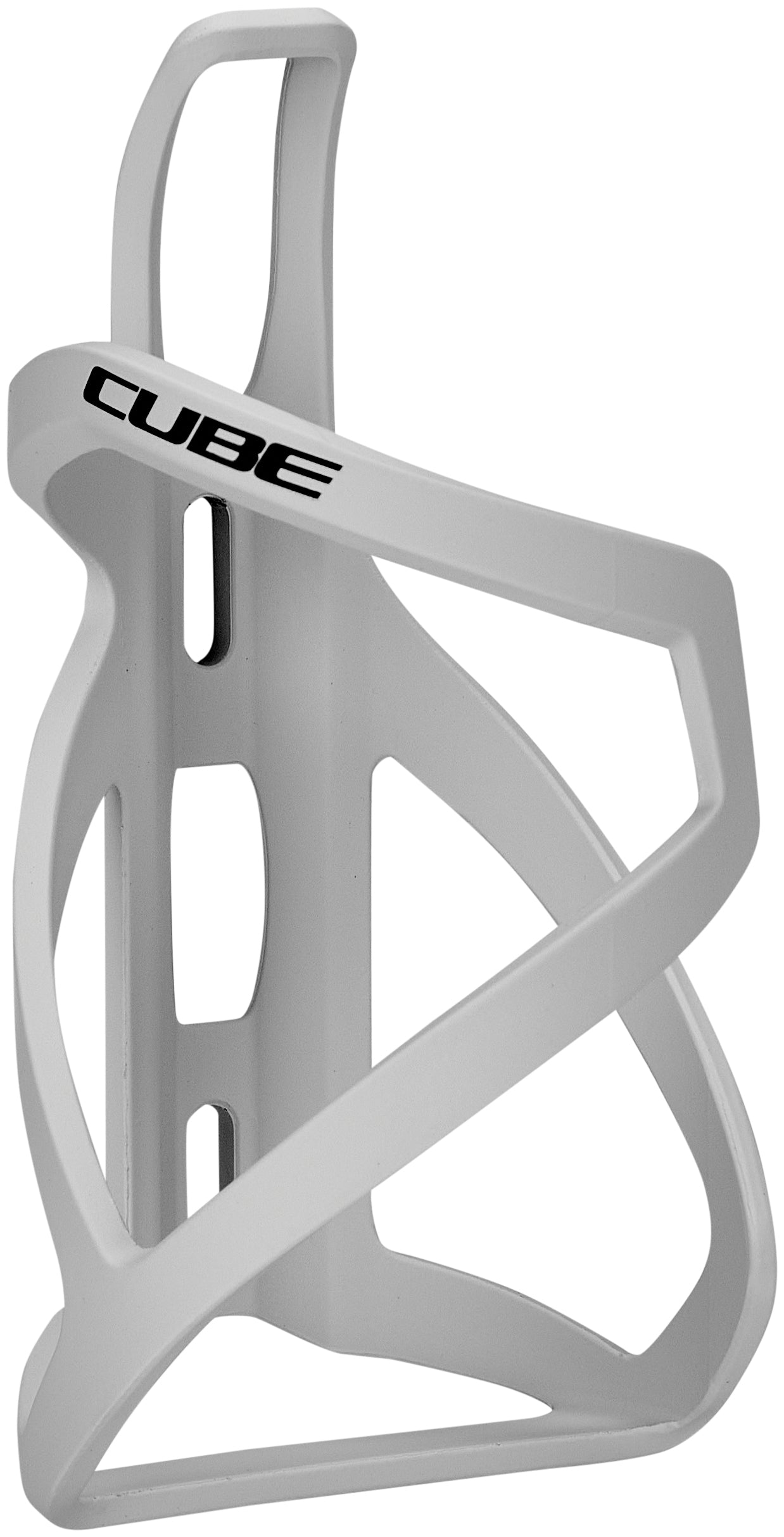 Porte-bidon CUBE HPP Sidecage gris clair mat et noir brillant