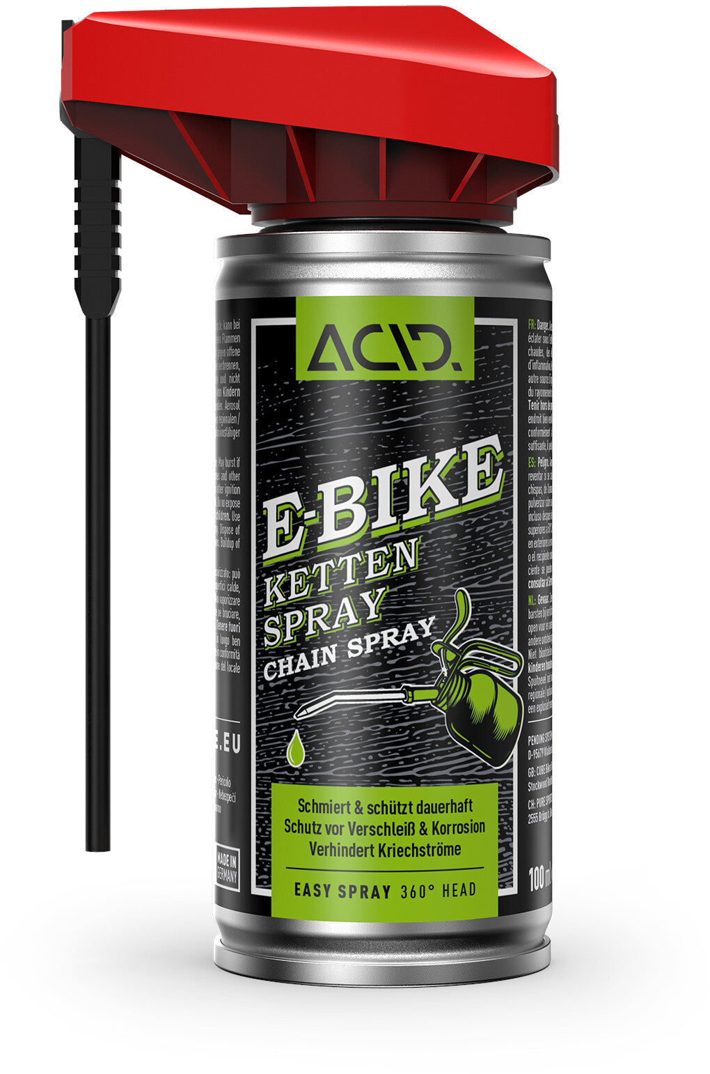 Spray pour chaîne de vélo électrique ACID