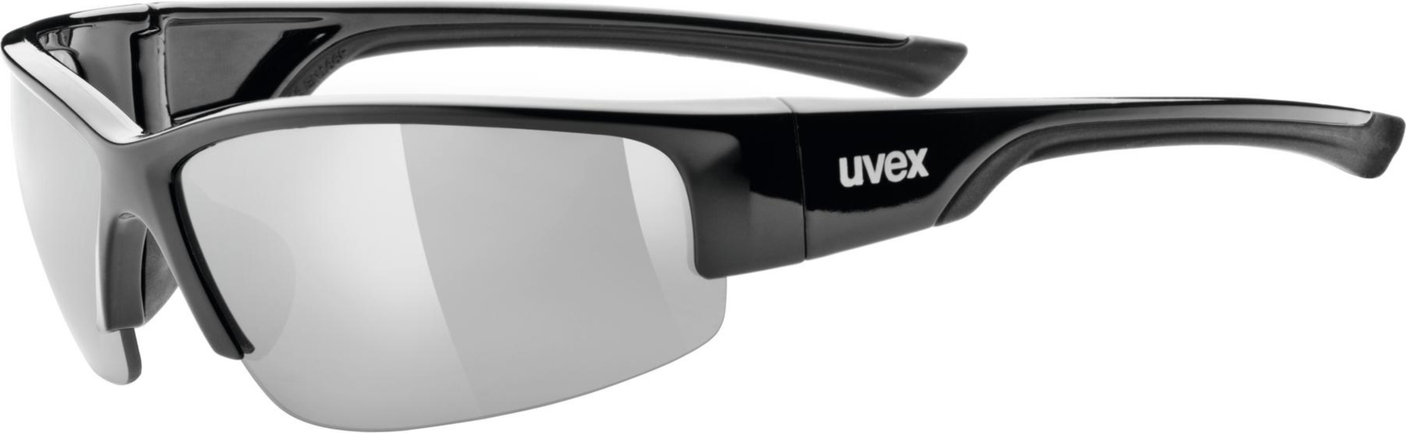 uvex Sportstyle 215 Lunettes de vélo Noir / Lightmirror Silver