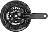 Shimano FC-TY501 pédalier 6/7/8 vitesses 42-34-24 dents avec protège-chaîne noir