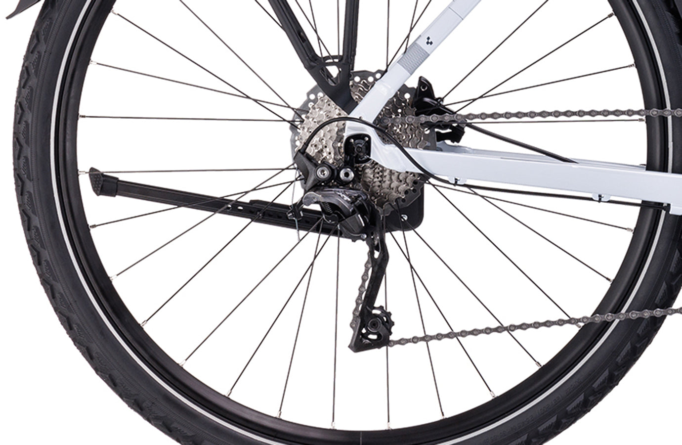 Cube Nature Pro Allroad Classic blanc givré et gris