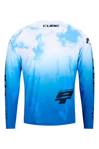 Cube Maillot VTT X Actionteam manches longues black´n´white