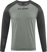 CUBE ATX maillot col rond manches longues gris'n'anthracite