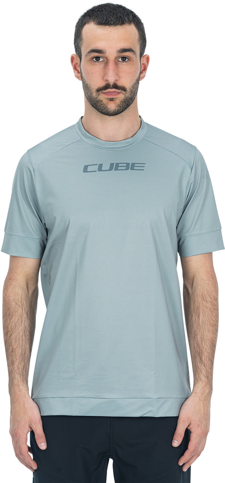 CUBE ATX maillot col rond manches courtes gris