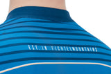 CUBE BLACKLINE maillot CMPT manches courtes bleu et blanc