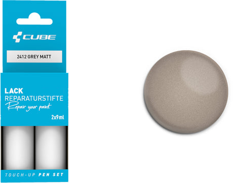 Set de stylos de retouche CUBE GRIS mat 2412