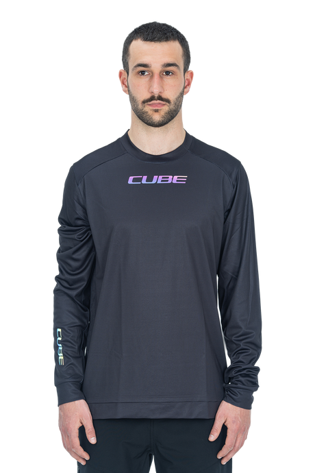 CUBE ATX maillot col rond manches longues noir