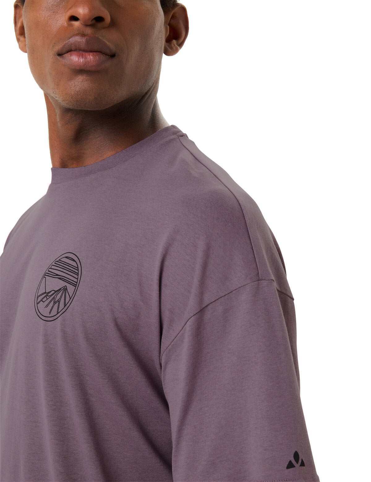 Chemise décontractée cycliste homme VAUDE violet cendré