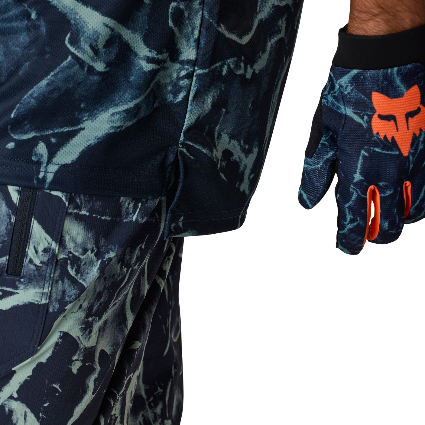 Fox Ranger SS Maillot Img Print Bleu Arctique