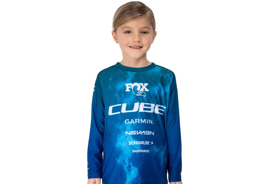 Cube Maillot VTT ROOKIE X Actionteam manches longues blue´n´green