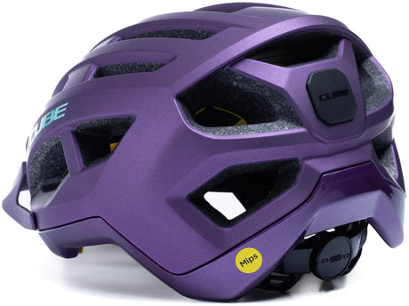 Casque CUBE OFFPATH violet