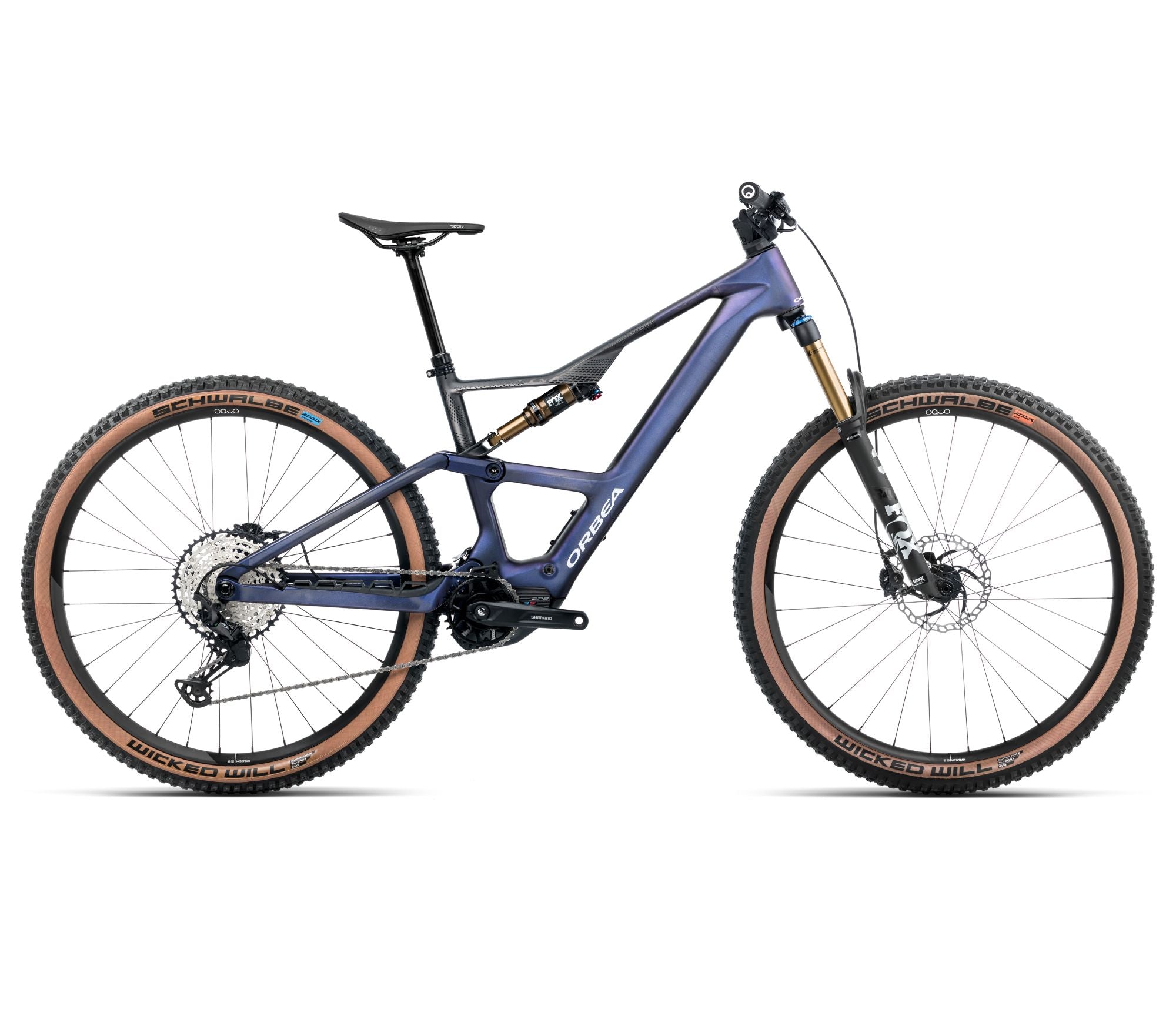 Orbea RISE SL M10 630W Tanzanite Carbon View - Carbone Brut