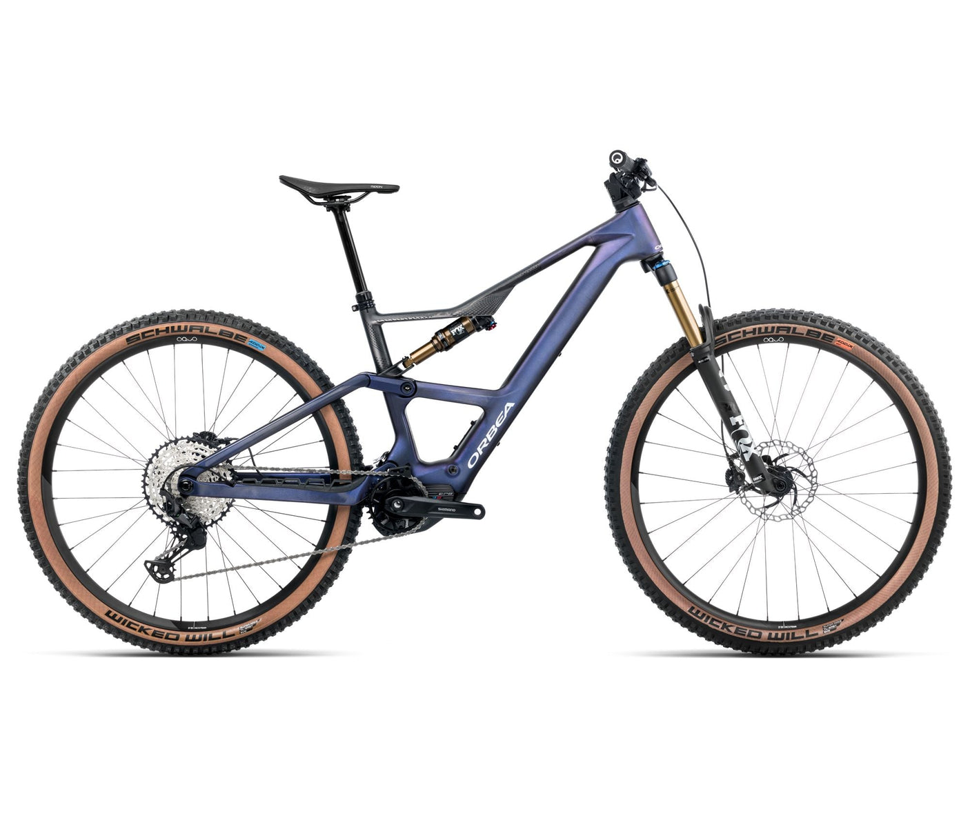 Orbea RISE SL M10 630W Tanzanite Carbon View - Carbone Brut