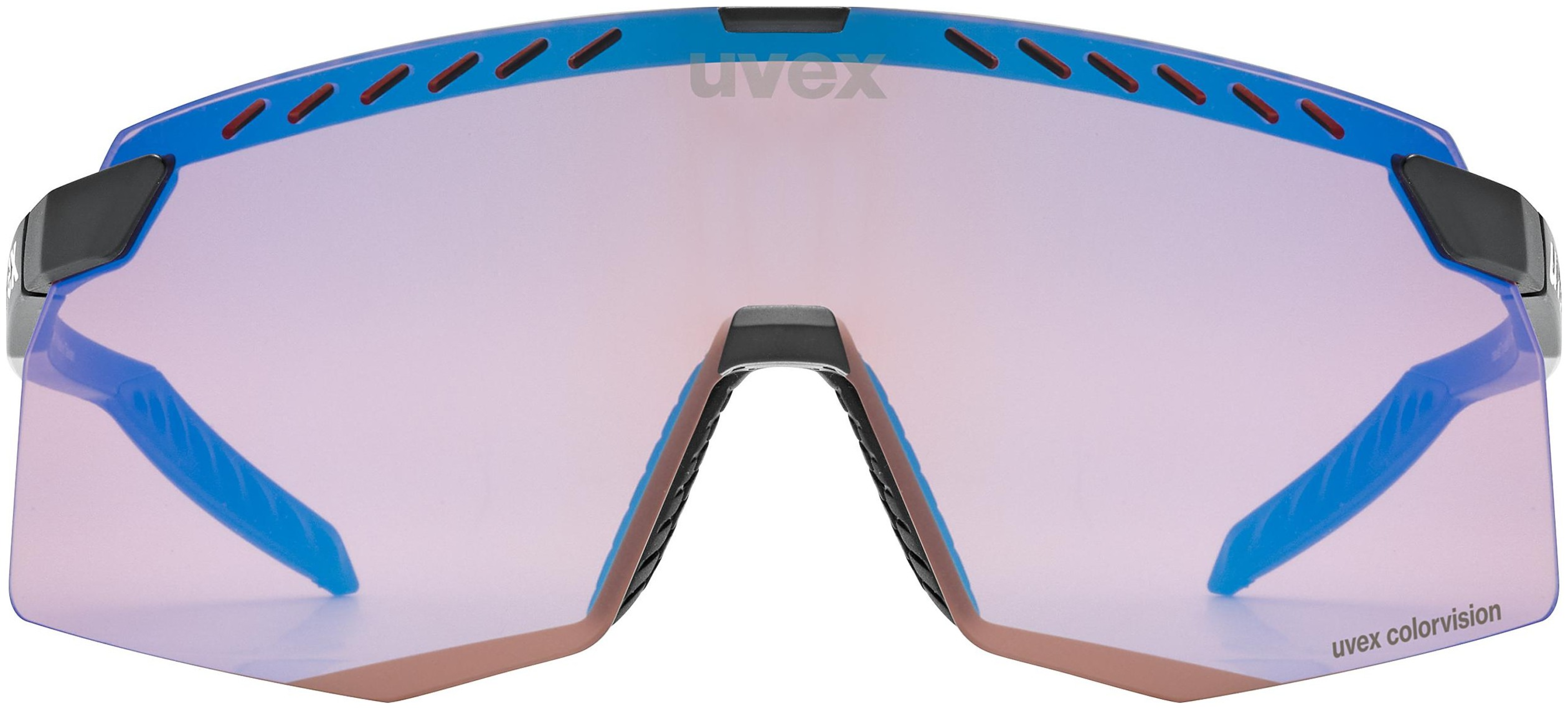 uvex Pace Stage Cv Lunettes de vélo Noir Mat / Miroir Bleu