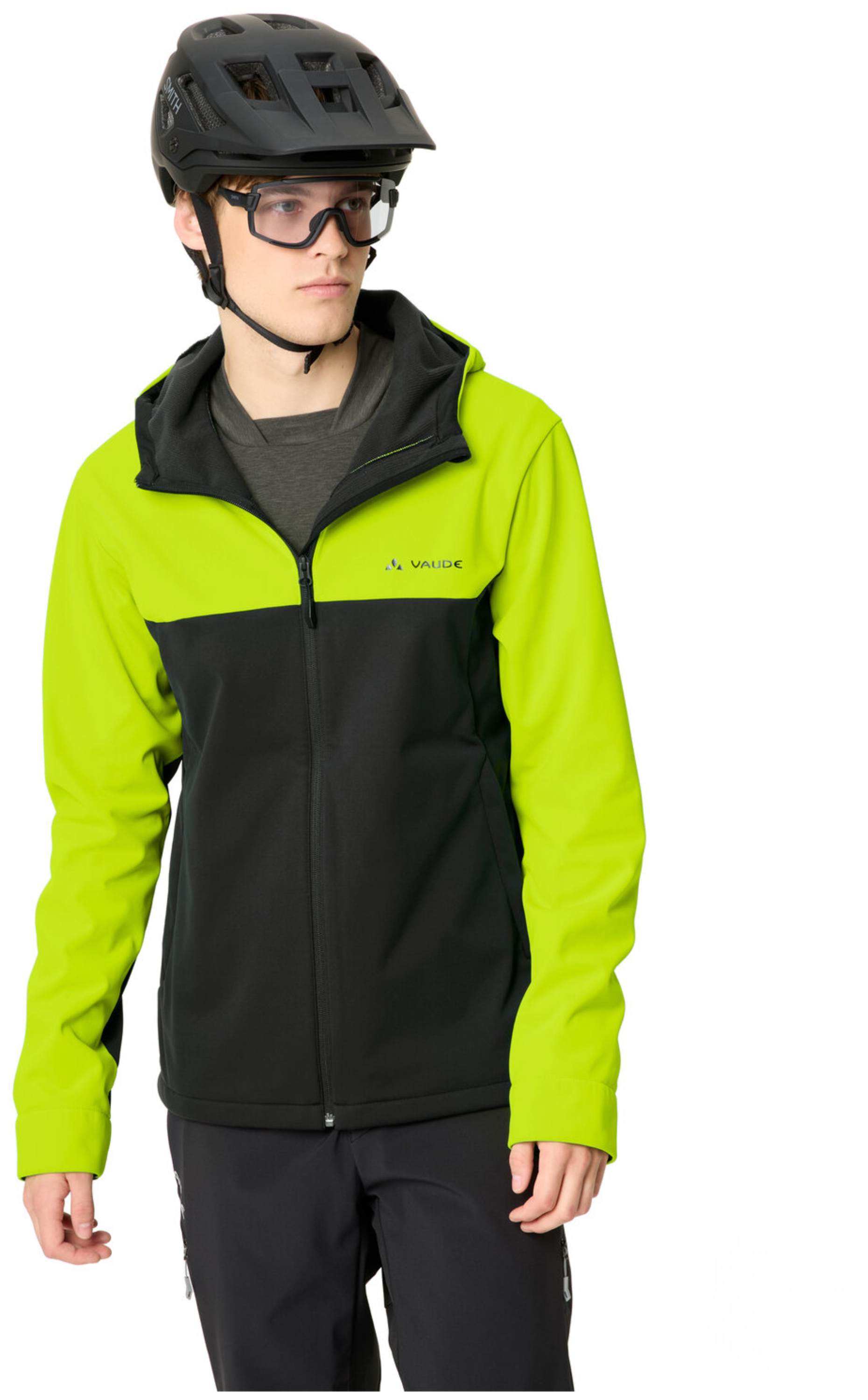 VAUDE Veste Softshell à Capuche Qimsa Homme II jaune néon