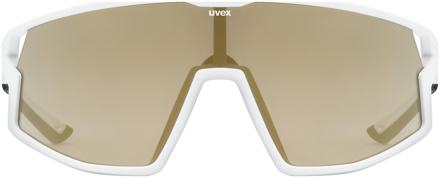 uvex Skyryse lunettes de vélo Blanc Mat / Miroir Or