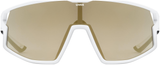 uvex Skyryse lunettes de vélo Blanc Mat / Miroir Or