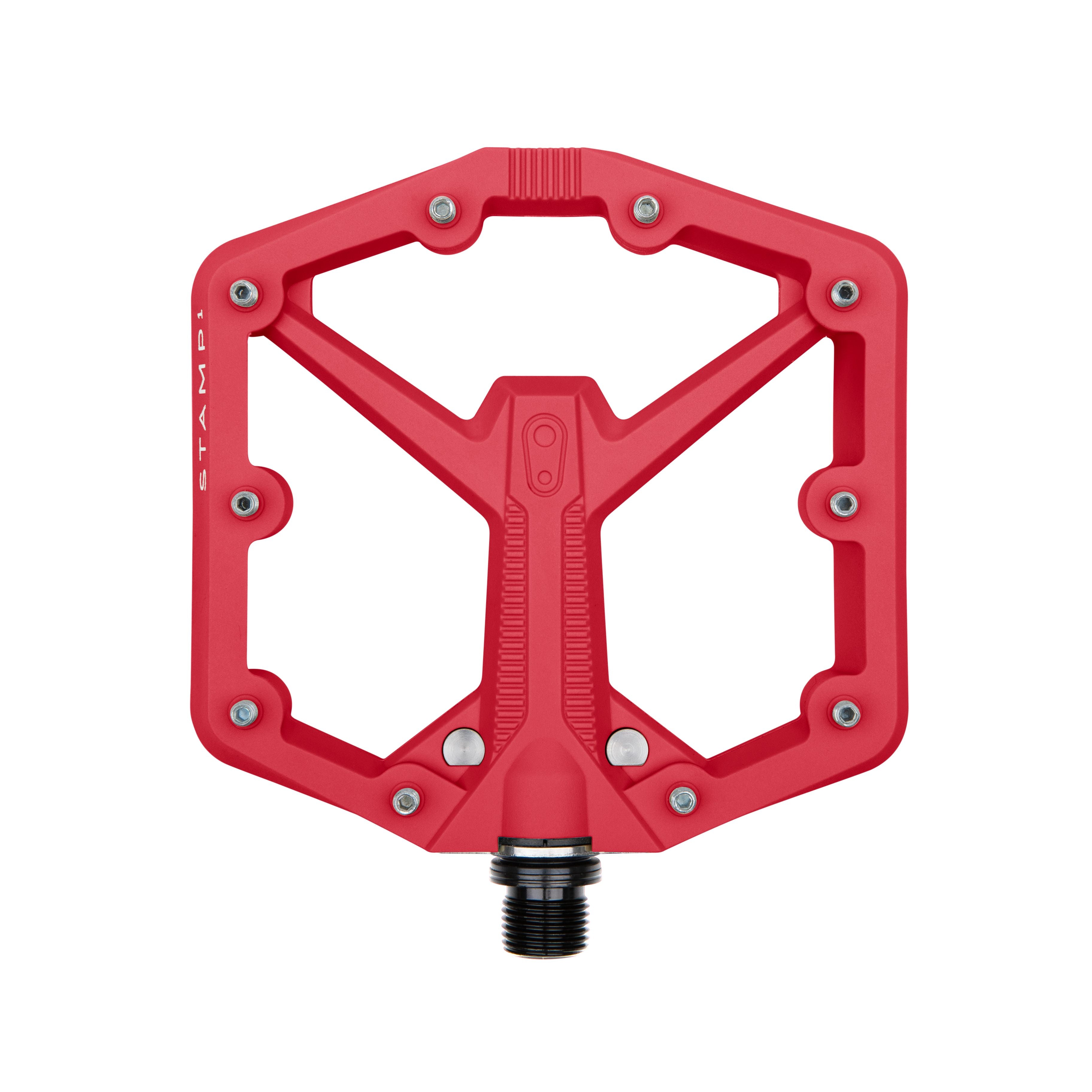 Crankbrothers Stamp 1 Gen 2 Large plateforme-pédale rouge