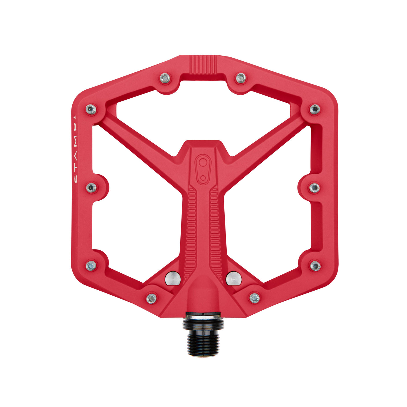 Crankbrothers Stamp 1 Gen 2 Large plateforme-pédale rouge
