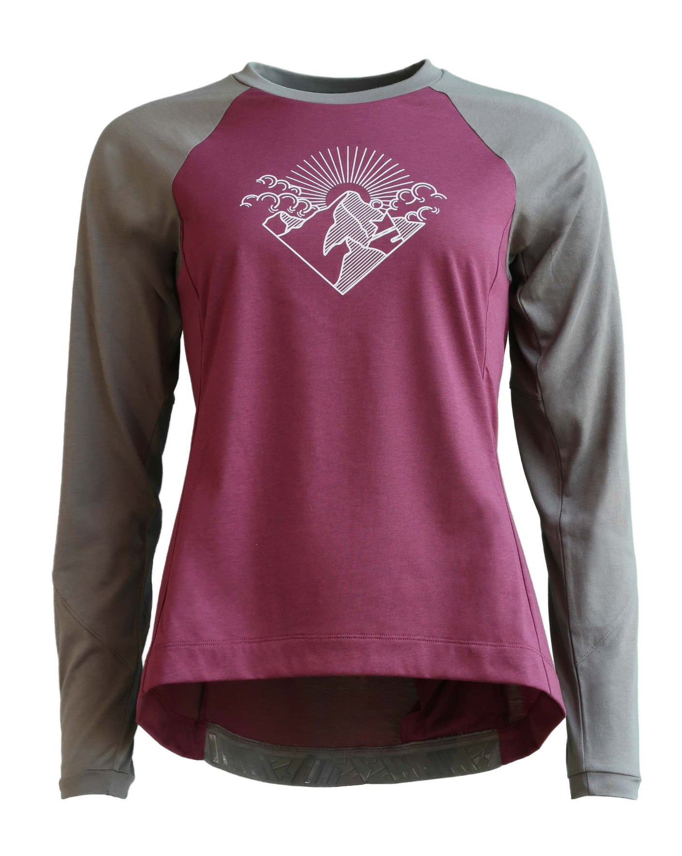 Zimtstern PureFlowz Shirt LS Femmes Windsor Wine/Dusty Olive