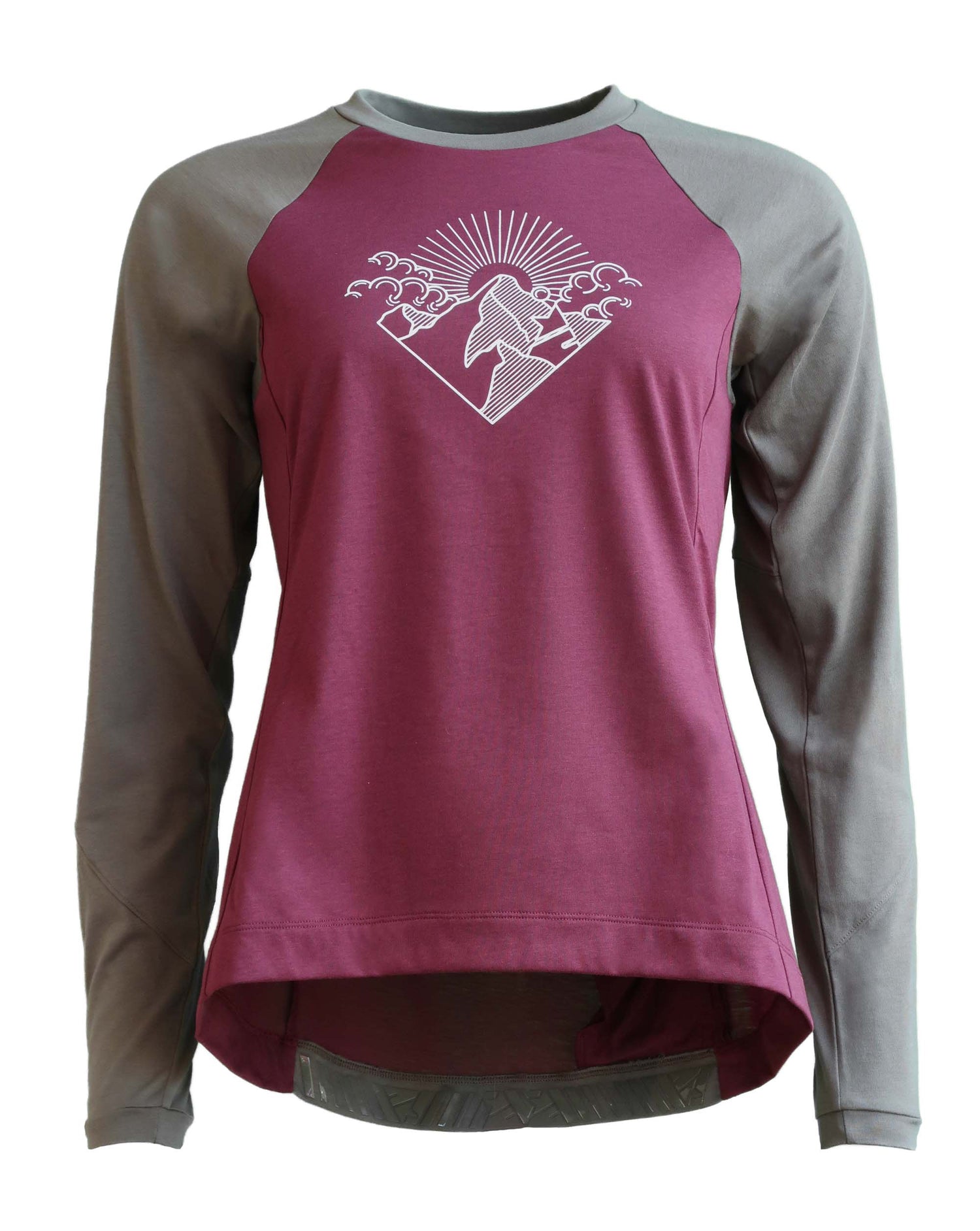 Zimtstern PureFlowz Shirt LS Femmes Windsor Wine/Dusty Olive