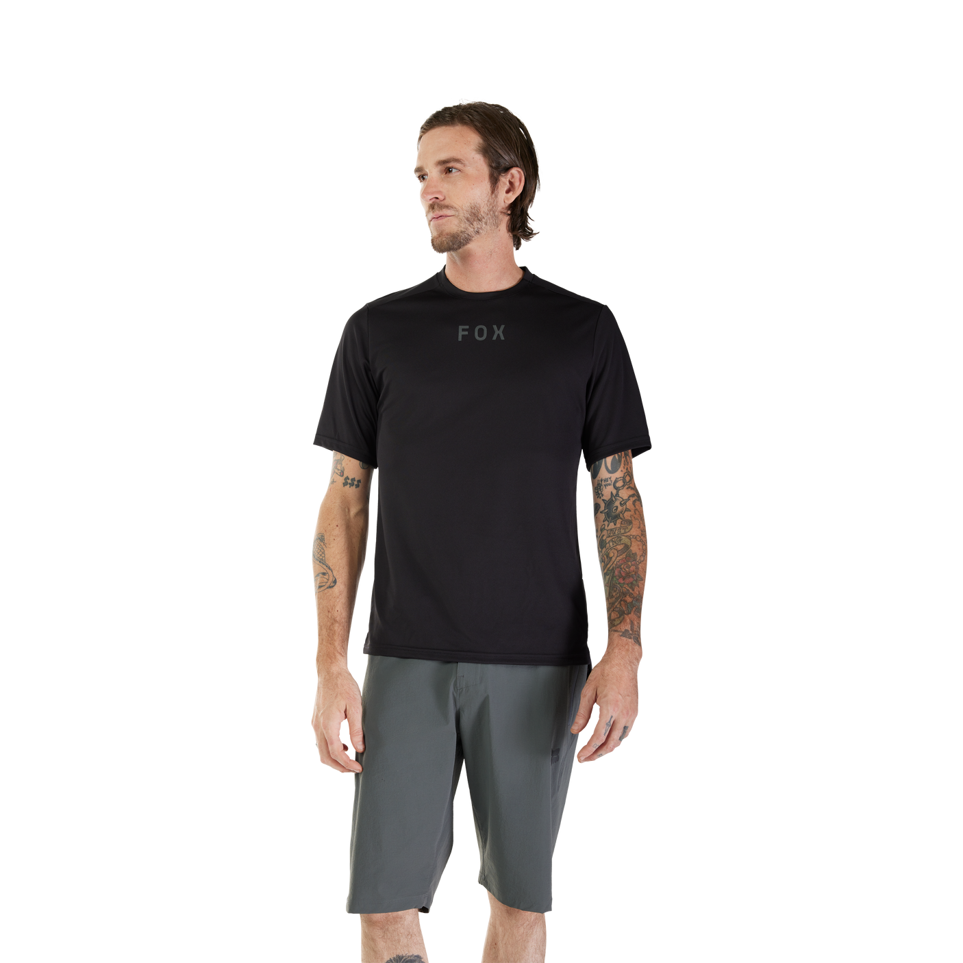 Fox Ranger SS Maillot Wordmark Noir