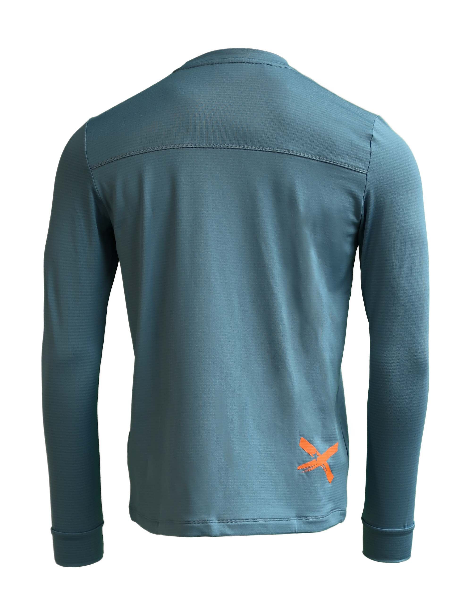 Zimtstern Crewz Shirt ML Homme Bleu Acier