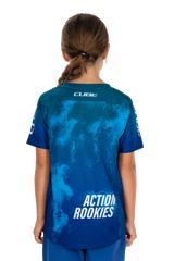 Cube maillot VTT ROOKIE X Actionteam manches courtes blue´n´green