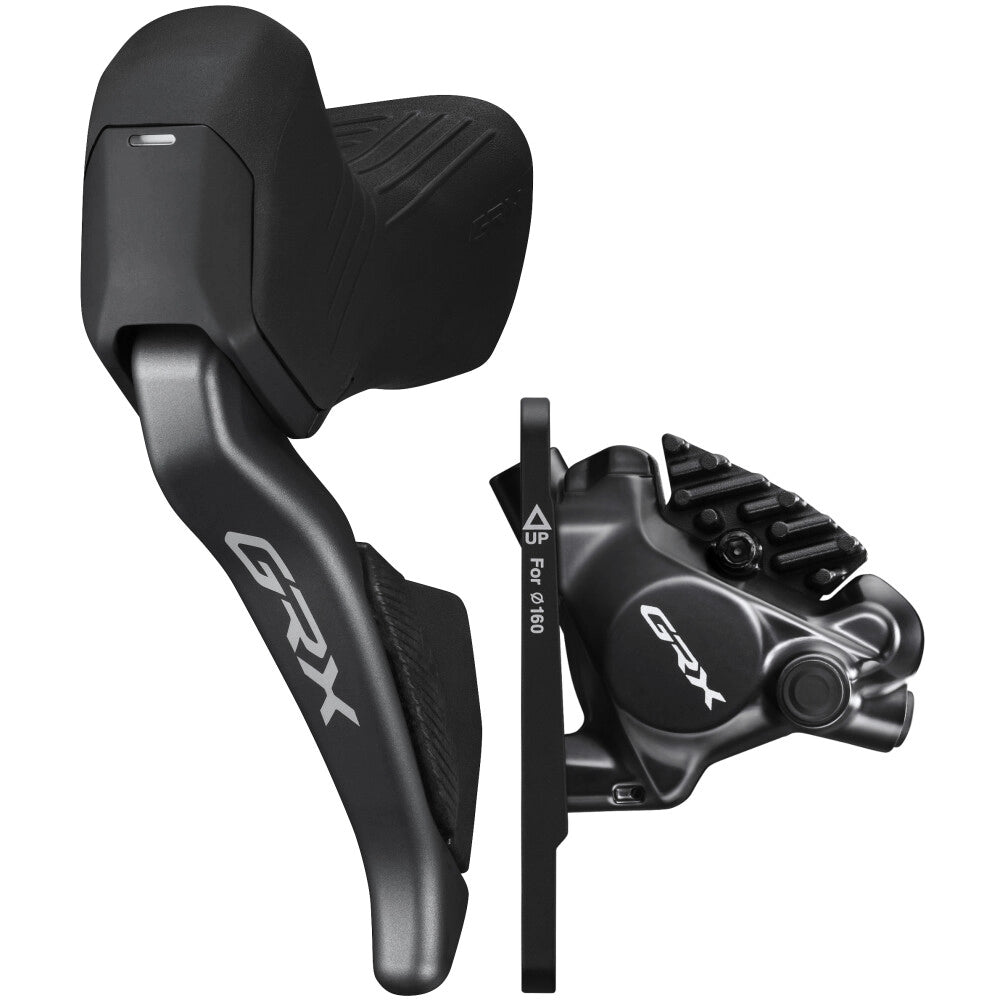 Shimano frein à disque GRX DI2 ST-RX825+BR-RX820,L,2f,V,Jkit D,SMMAF140/160DD 160,plat.,RÉSINE Ice-T,1000mm BH90-JK-SSR noir,avec pin,1er taille nationale