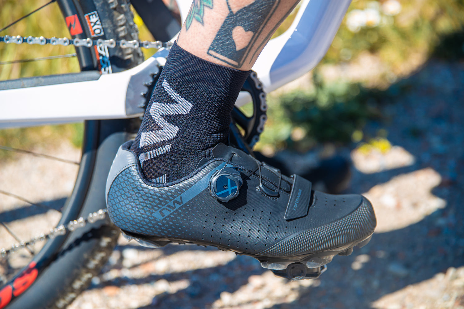 Northwave Extreme Air Mid Chaussette Noir/Gris