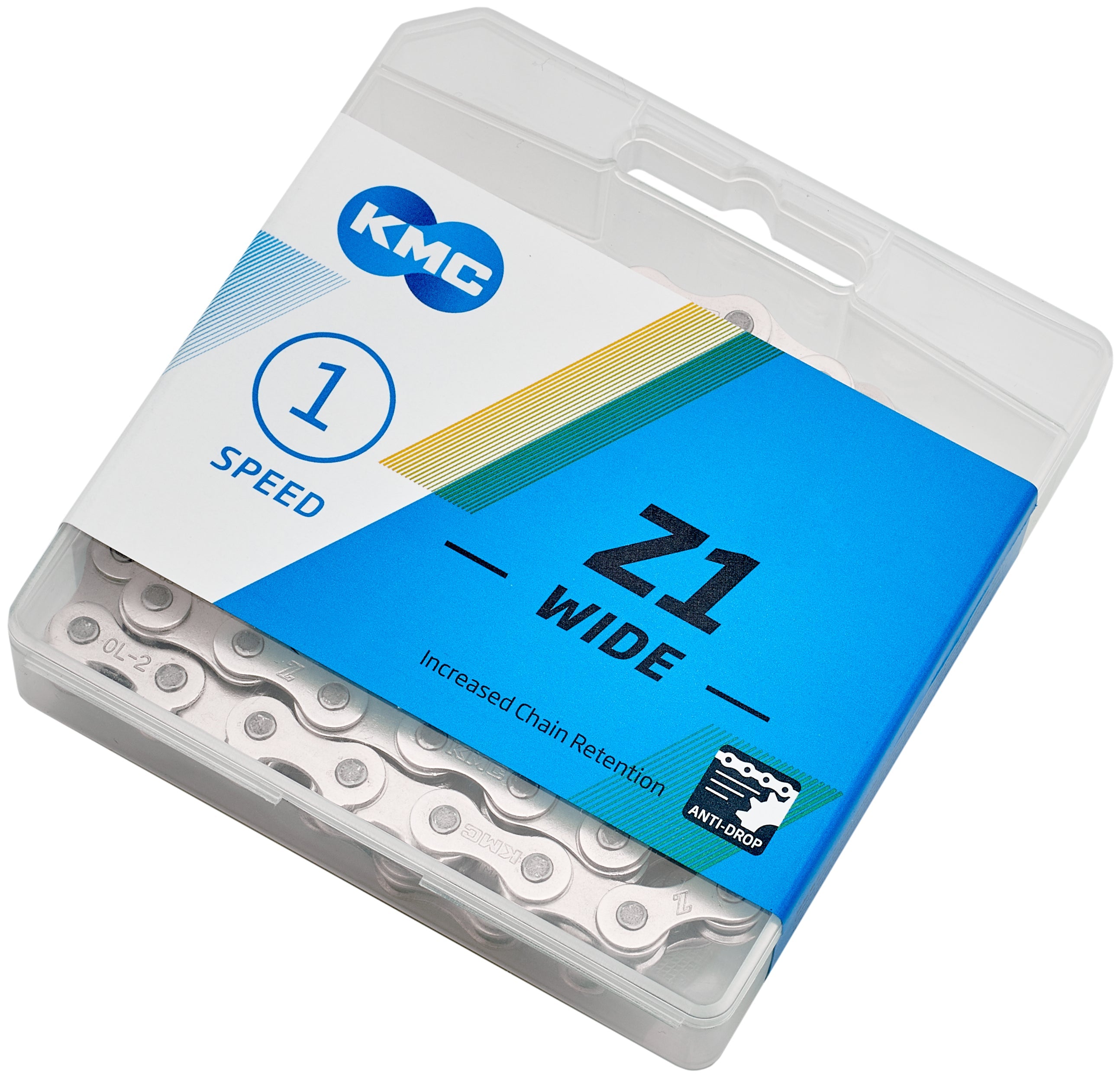 Chaîne KMC Z1 Wide 1 vitesse argentée