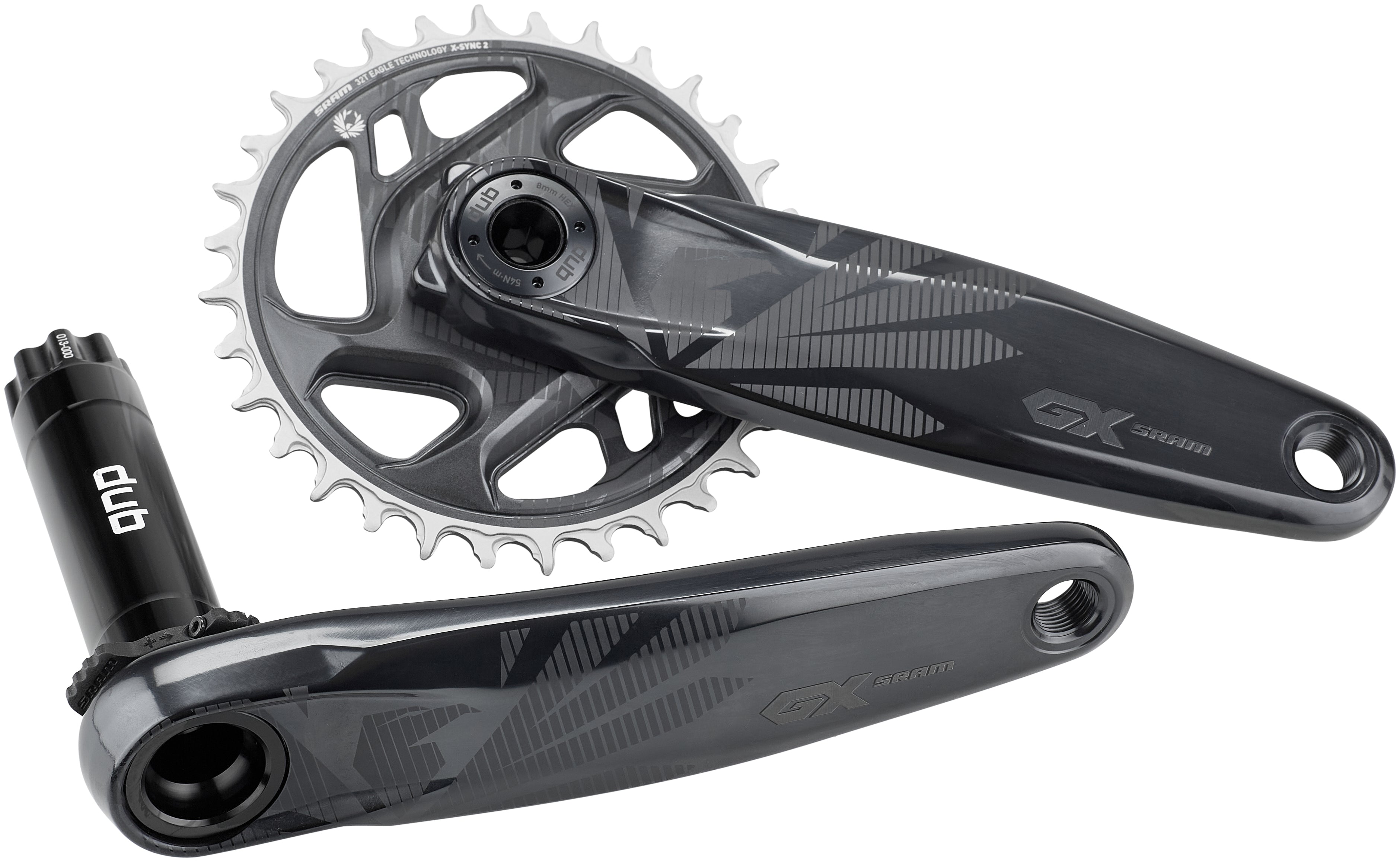 SRAM GX Eagle DUB pédalier 12 vitesses 32 dents DM gris