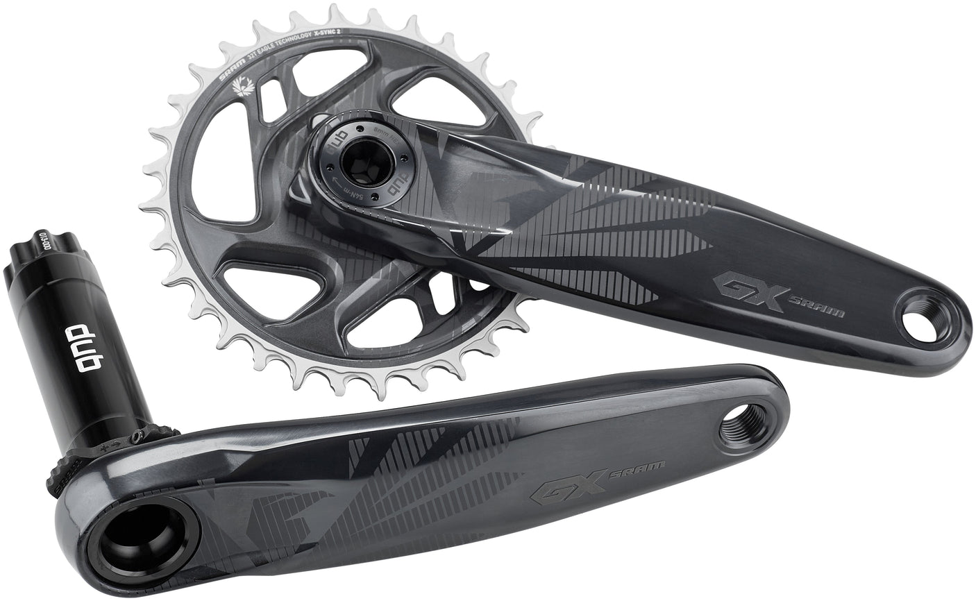 SRAM GX Eagle DUB pédalier 12 vitesses 32 dents DM gris