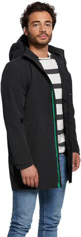 Basil Mosse Parka de pluie homme noir